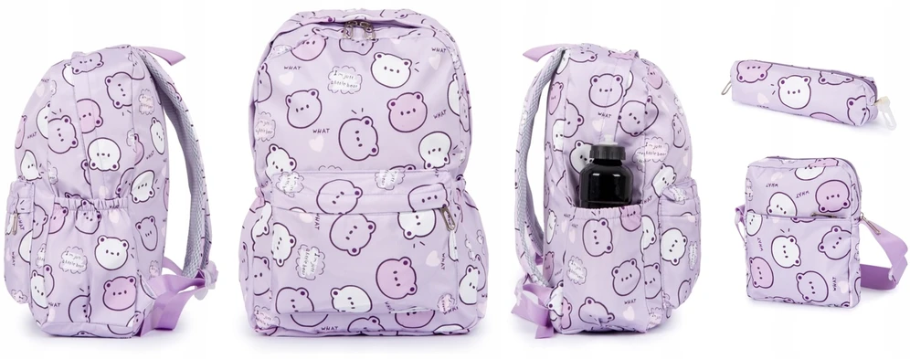 Bivacc TEDDY mokyklinė kuprinė violetinė