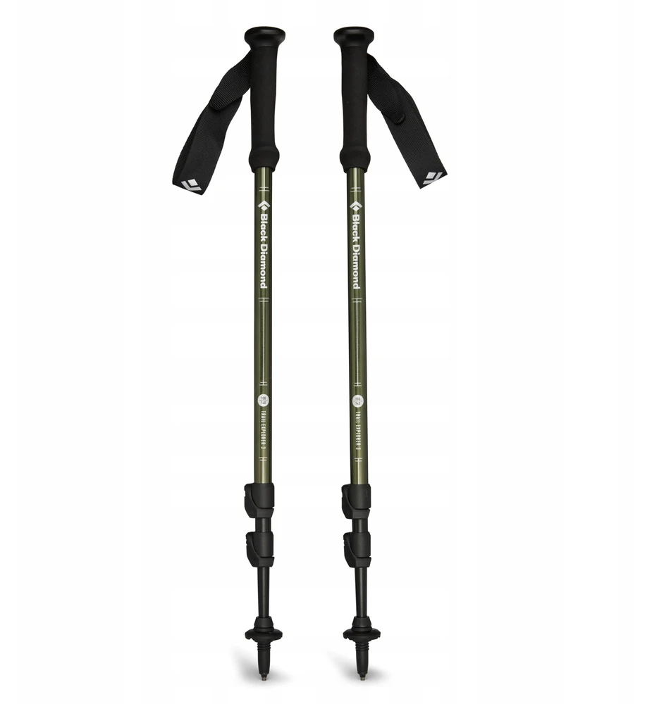 Black Diamond Juodas Diamond Trekking Poles Explorer 3, fitness equipment (juodas, 1 pair, 100 to 140 cm)