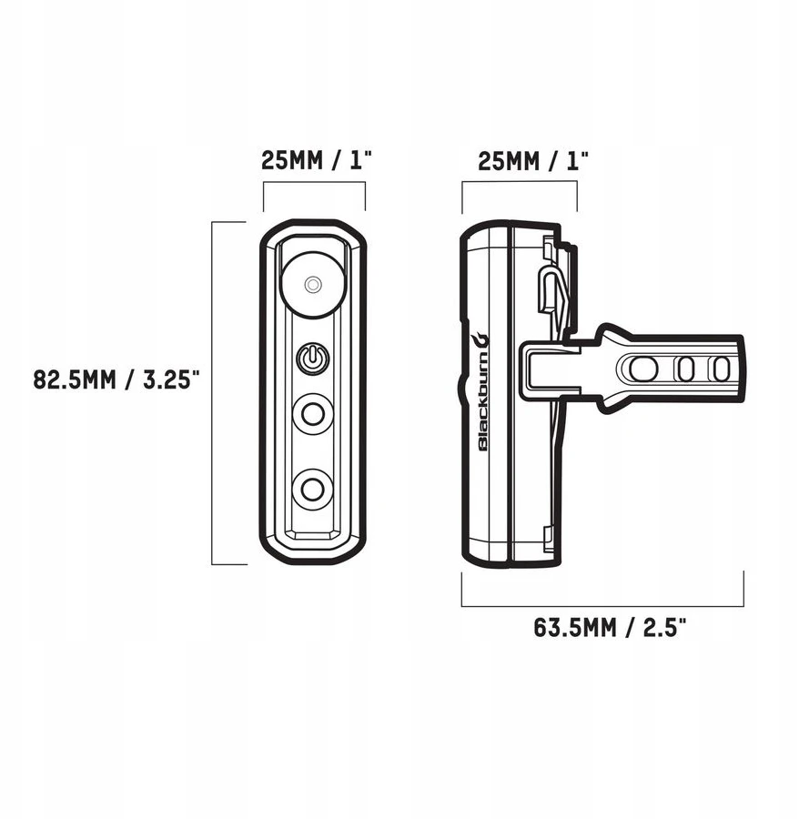 Blackburn Set Lamps 2'FER XL USB priekinė 200 liumenų galinė 40 liumenų juoda 2 vnt.