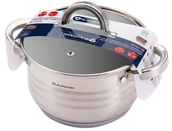 Blaumann Nerūdijančio plieno puodas su dangčiu 20 cm Gourmet Line