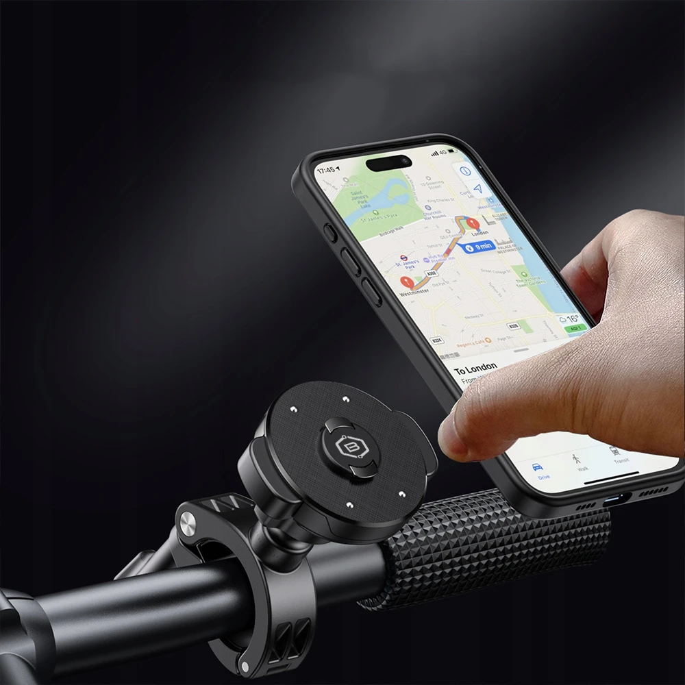 Blavec Dviračio telefono laikiklis, skirtas motociklo Magsafe 360° vairo tvirtinimui