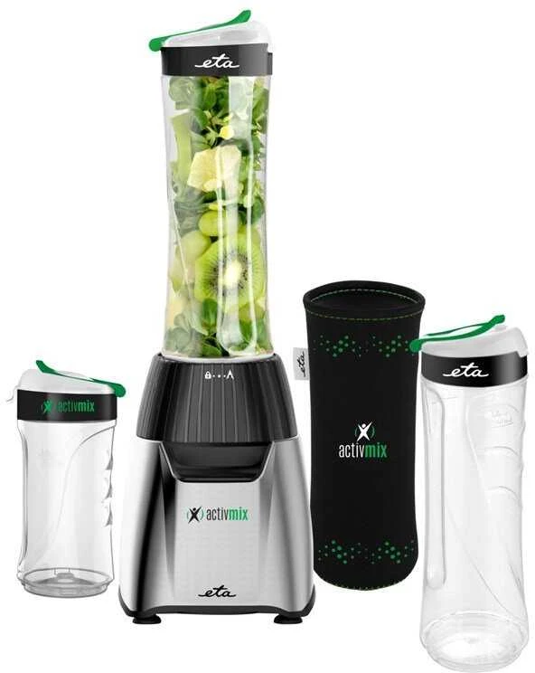 ETA | Maišytuvas | Activmix Team ETA110390000 | Tabletop | 350 W | Jar material Glass | Jar capacity 0.6 L | Ice crushing | Juodas/Nerūdijantis plienas