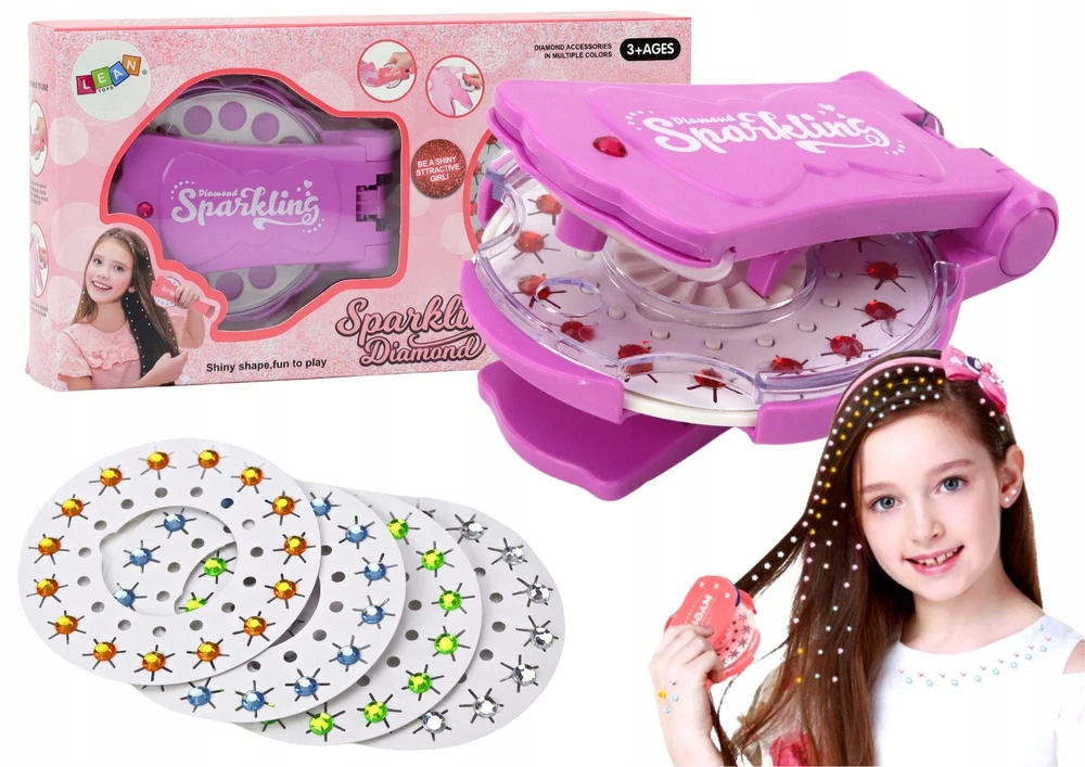 Lean Toys „Deimantų žibėjimo“ plaukų papuošalų rinkinys