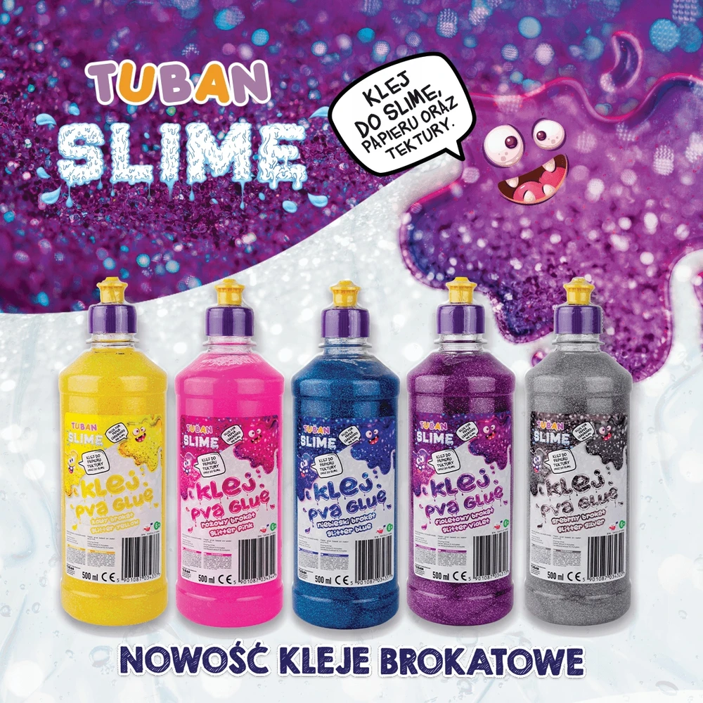 Tuban PVA klijai – Blizgantys raudoni - 500 ml ( TU3477 )