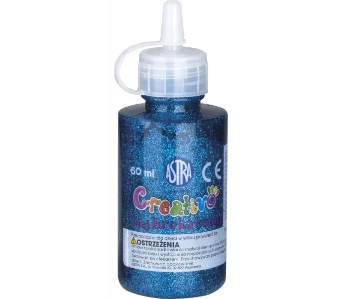 Blizgučių klijų rinkinys 6 spalvų x 60 ml Astra Nr. 3208