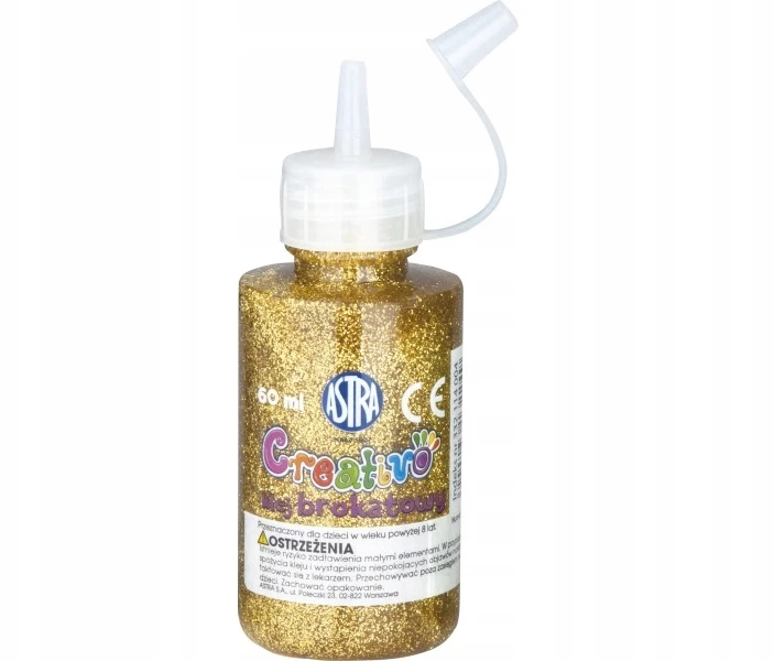 Blizgučių klijų rinkinys 6 spalvų x 60 ml Astra Nr. 3208