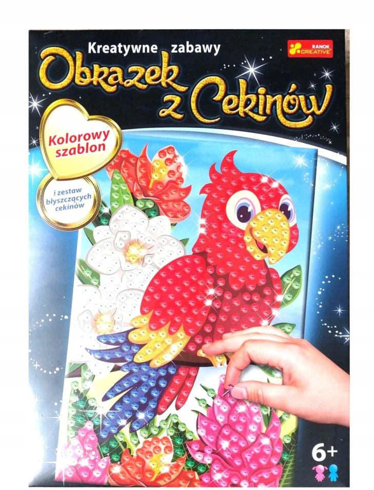 Blizgučių nuotrauka. Papūga - Ranok-Creative
