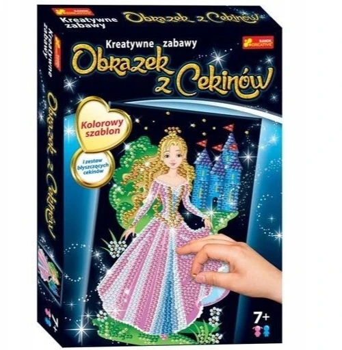 Blizgučių paveikslas QUEEN blizgučių klijavimo rinkinys Ranok-Creative