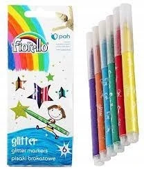 Blizgūs flomasteriai Fiorello, GR-118, 6 spalvų