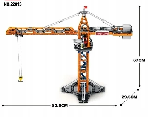 BLOCKS CRANE Nuotoliniu būdu valdomų statybinių kranų rinkinys 1288