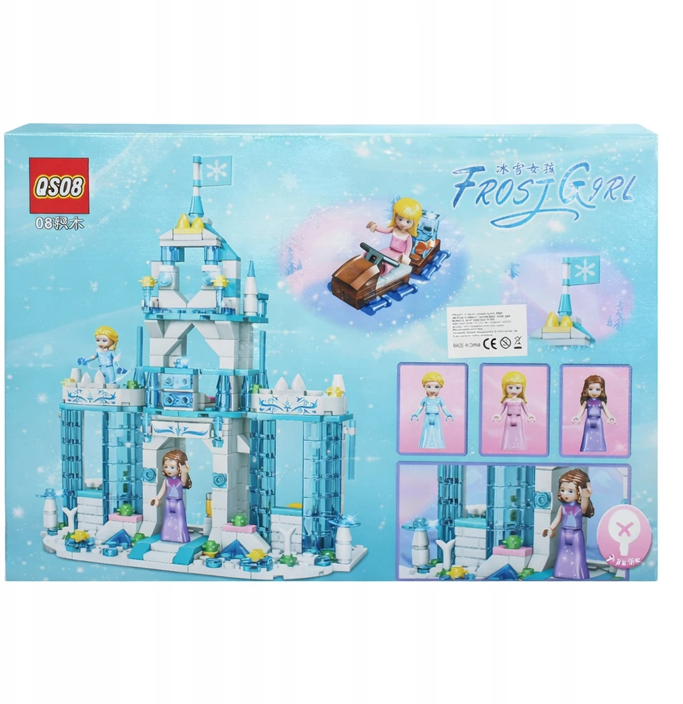 BLOCKS LEDO RŪMAI Princesės pilies rinkinys mergaitėms 501 vnt
