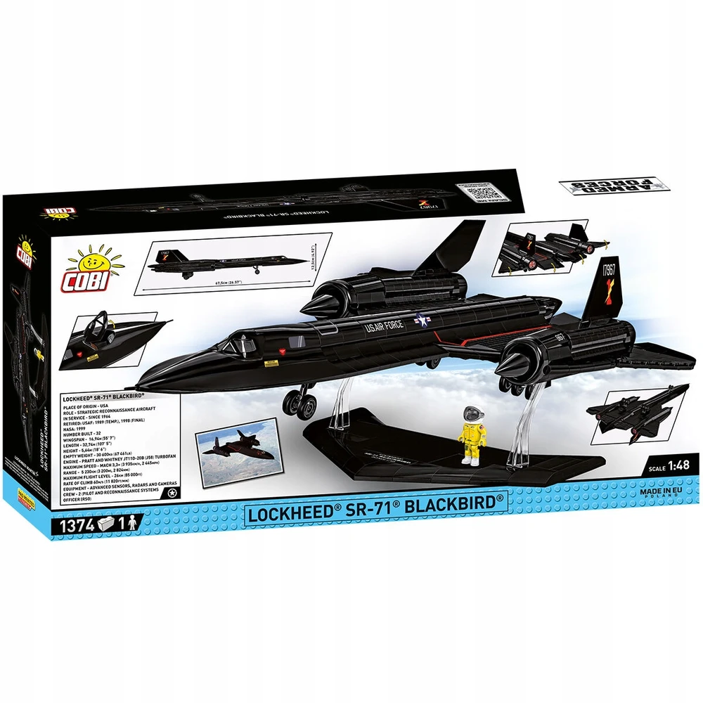 COBI konstruktorius Lockheed SR‑71 Blackbird 1:48, 1374 det., 9+, 5891