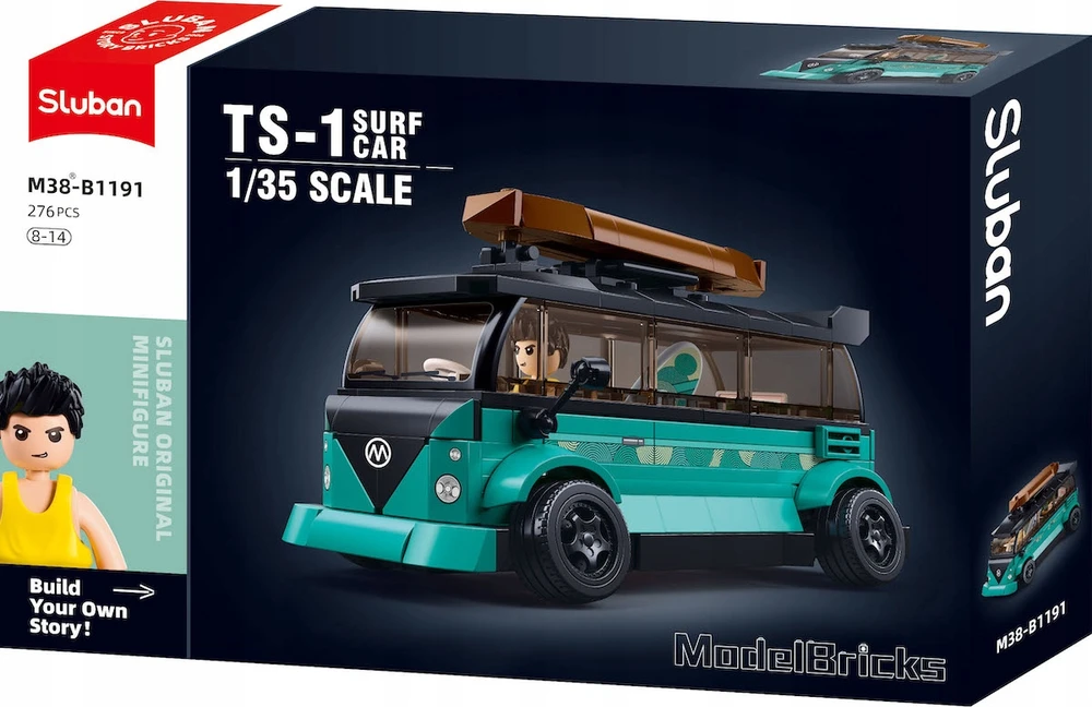 BLOKAI - KEMPERINIS MB TS-1 - 276 EL 1:35 28 CM AUTOMOBILIS SLUBAN KEMPINGAS