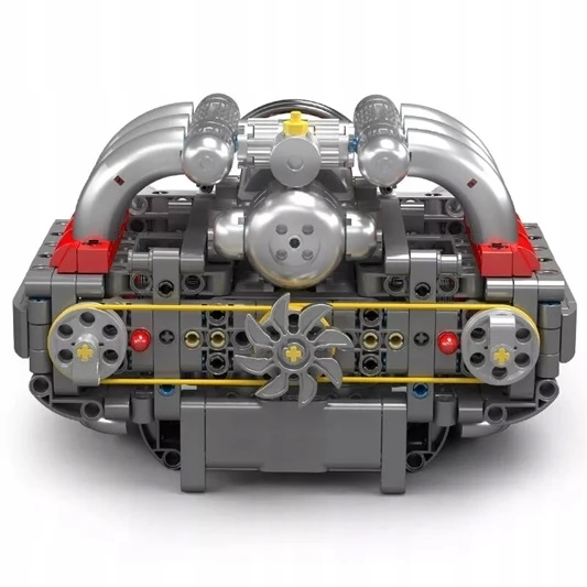 Blokai Mould King 10193 Variklis Boxer Flat-Six Porsche šešių cilindrų BOX