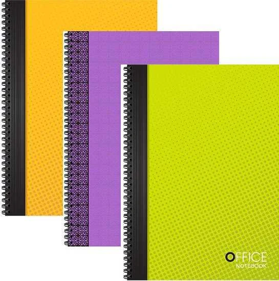 Bloknotas, A5, langeliais, 50 lapų, 70gsm, su spirale šone