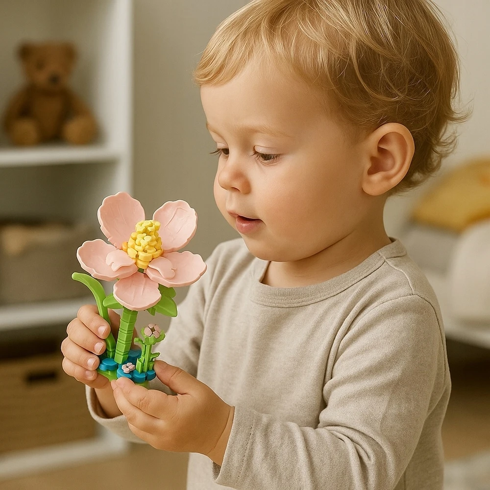 BLOKŲ GĖLIŲ PUokštė 3D Creative Construction Set 247 vnt Dovana