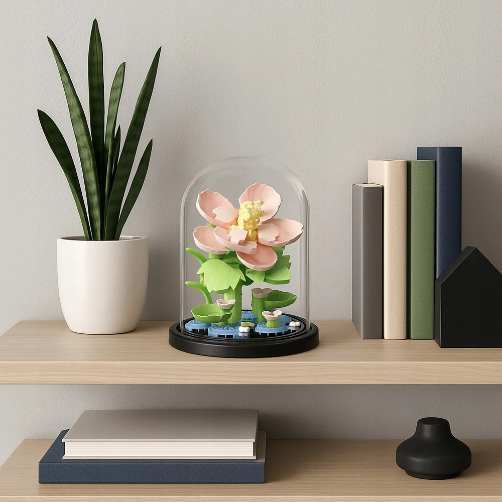 BLOKŲ GĖLIŲ PUokštė 3D Creative Construction Set 247 vnt Dovana