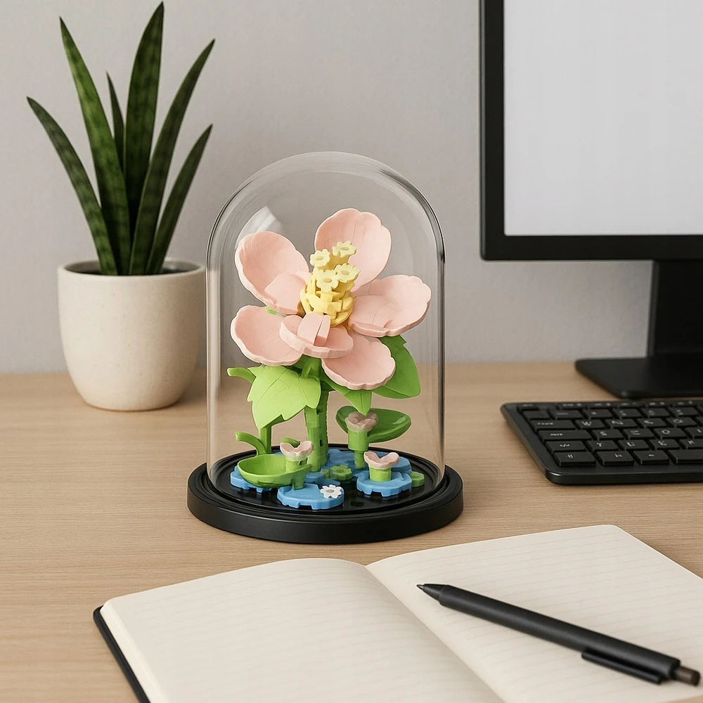 BLOKŲ GĖLIŲ PUokštė 3D Creative Construction Set 247 vnt Dovana