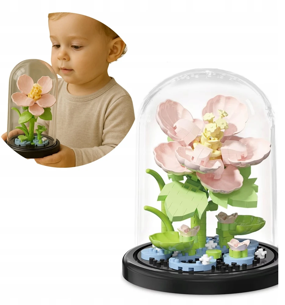 BLOKŲ GĖLIŲ PUokštė 3D Creative Construction Set 247 vnt Dovana