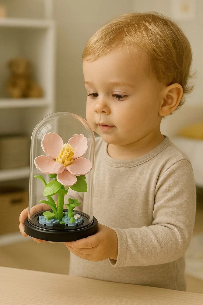 BLOKŲ GĖLIŲ PUokštė 3D Creative Construction Set 247 vnt Dovana