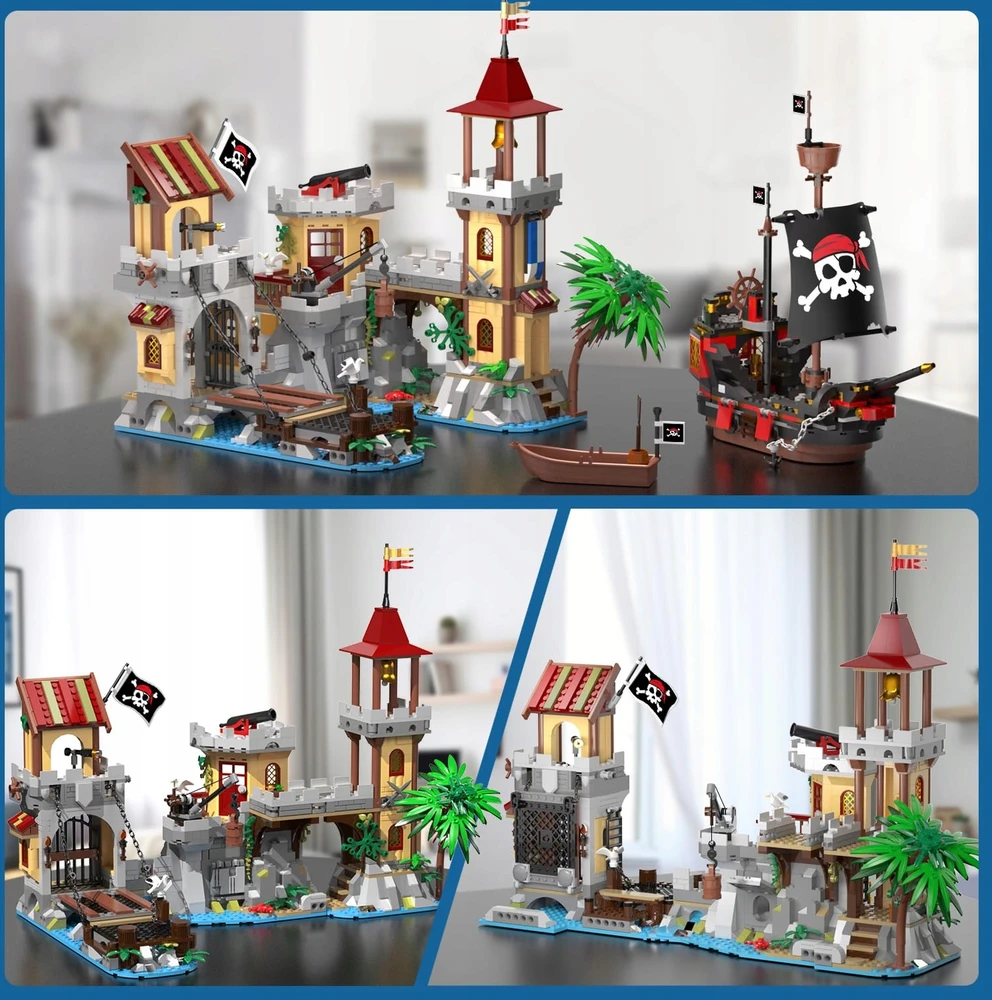 BLOKŲ VIDURAMŽIŲ PIRATŲ PILIS UOSTAS 1502 EL. VAIKAMS 8+