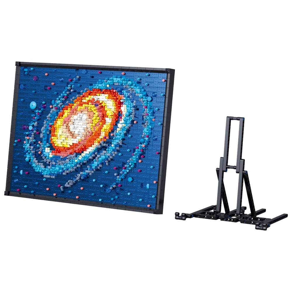 BLOKUOJA GĖLES RĖME 3D PAVEIKSLAS 2438 EL. DEKORACIJŲ RINKINYS XL