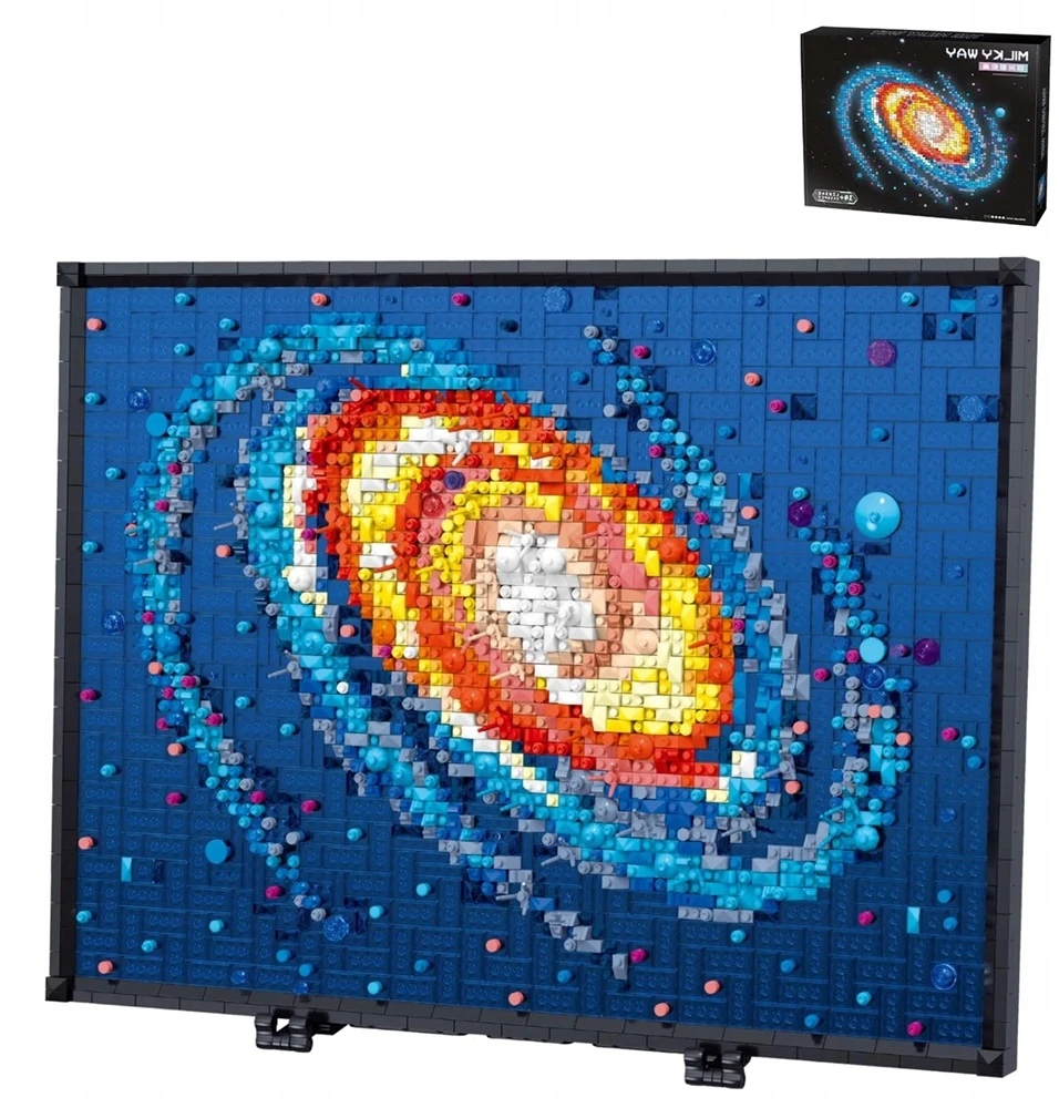 BLOKUOJA GĖLES RĖME 3D PAVEIKSLAS 2438 EL. DEKORACIJŲ RINKINYS XL