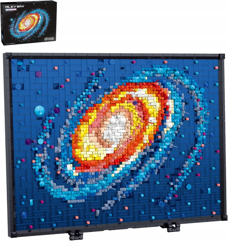 BLOKUOJA GĖLES RĖME 3D PAVEIKSLAS 2438 EL. DEKORACIJŲ RINKINYS XL