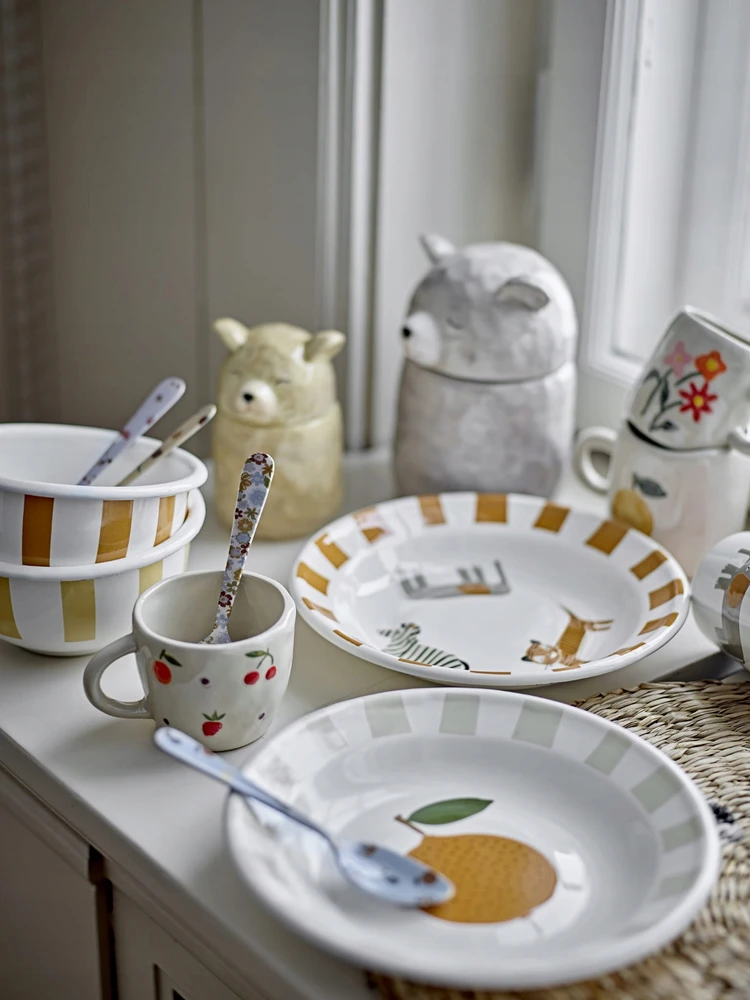 Bloomingville Indų rinkinys Tatjana, baltos spalvos keramikos dirbiniai