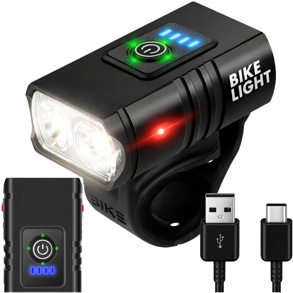 Blow DVIRAČIO LEMPAS 1000 LUMENS 1500 mAH PRIEKINĖ C TIPO USB ATSPIRIA VANDENiui GALINGA