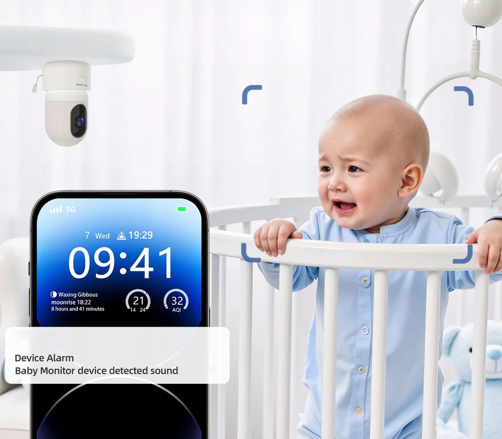 78-957# Elektroninis kūdikių monitorius „Blow“ su 5,5 colio LCD belaidžiu monitoriumi