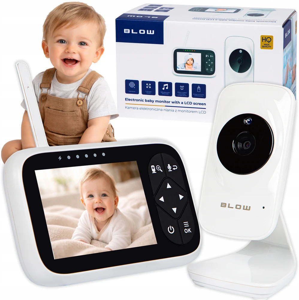 BLOW fotoaparato elektroninė auklė su 3.2" LCD monitoriumi
