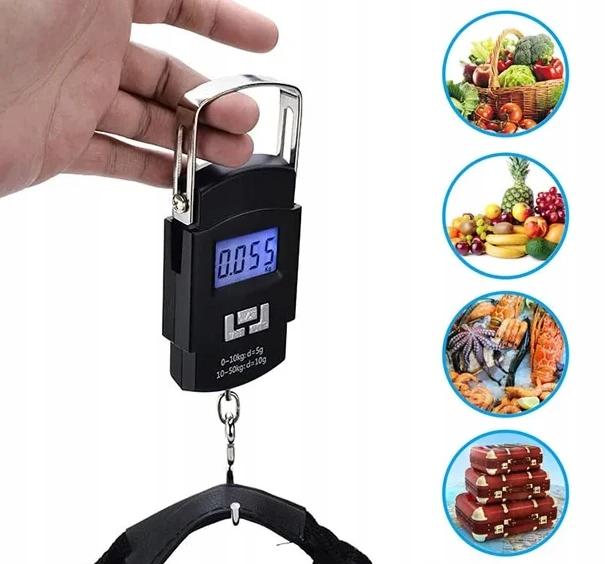 Virtuvinės svarstyklės Blow Turistinės bagažo svarstyklės LS102 50kg