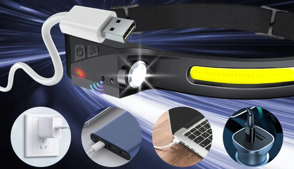 Blow PRIEKINIS ŽIBINTAS SU JUDESIO JUTIKUMU LED COB XPE 350 lm ATSPIRUS VANDENI