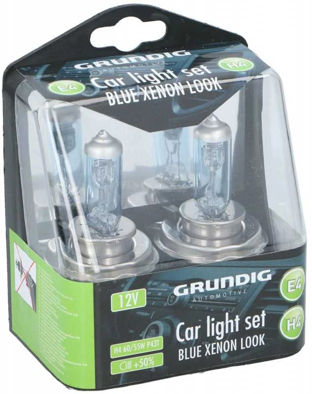 Grundig Automotive Automobilio lemputės H4 Xenon Mėlyna