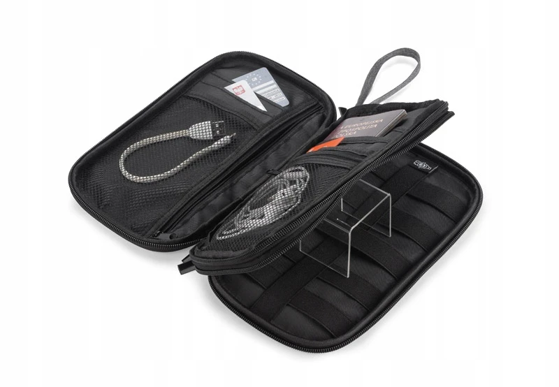 Blue Collection TRAVEL WALLET atostogų organizatorius su skyreliais RFID APSAUGA