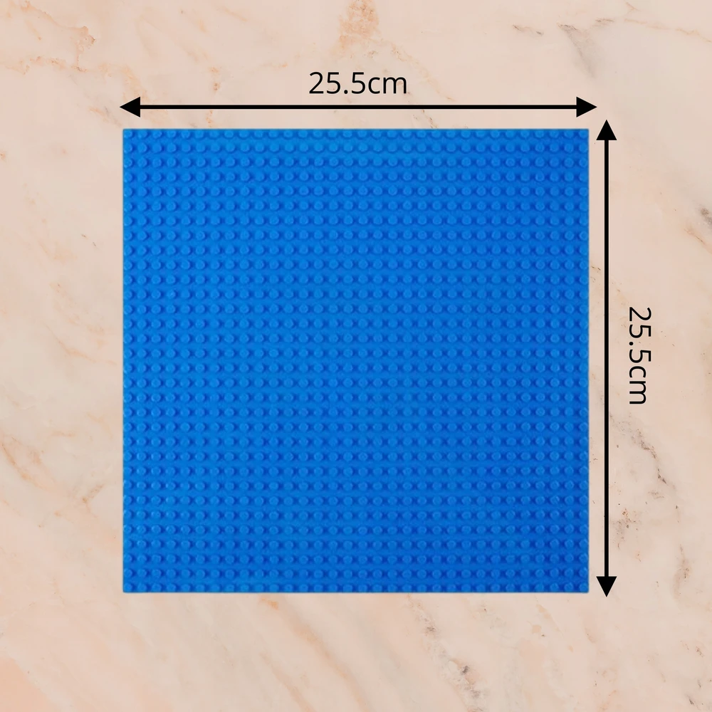 Dideli CONSTRUCTION PLATE Mėlynas CLASSIC CITY blokeliai 32x32 bazė