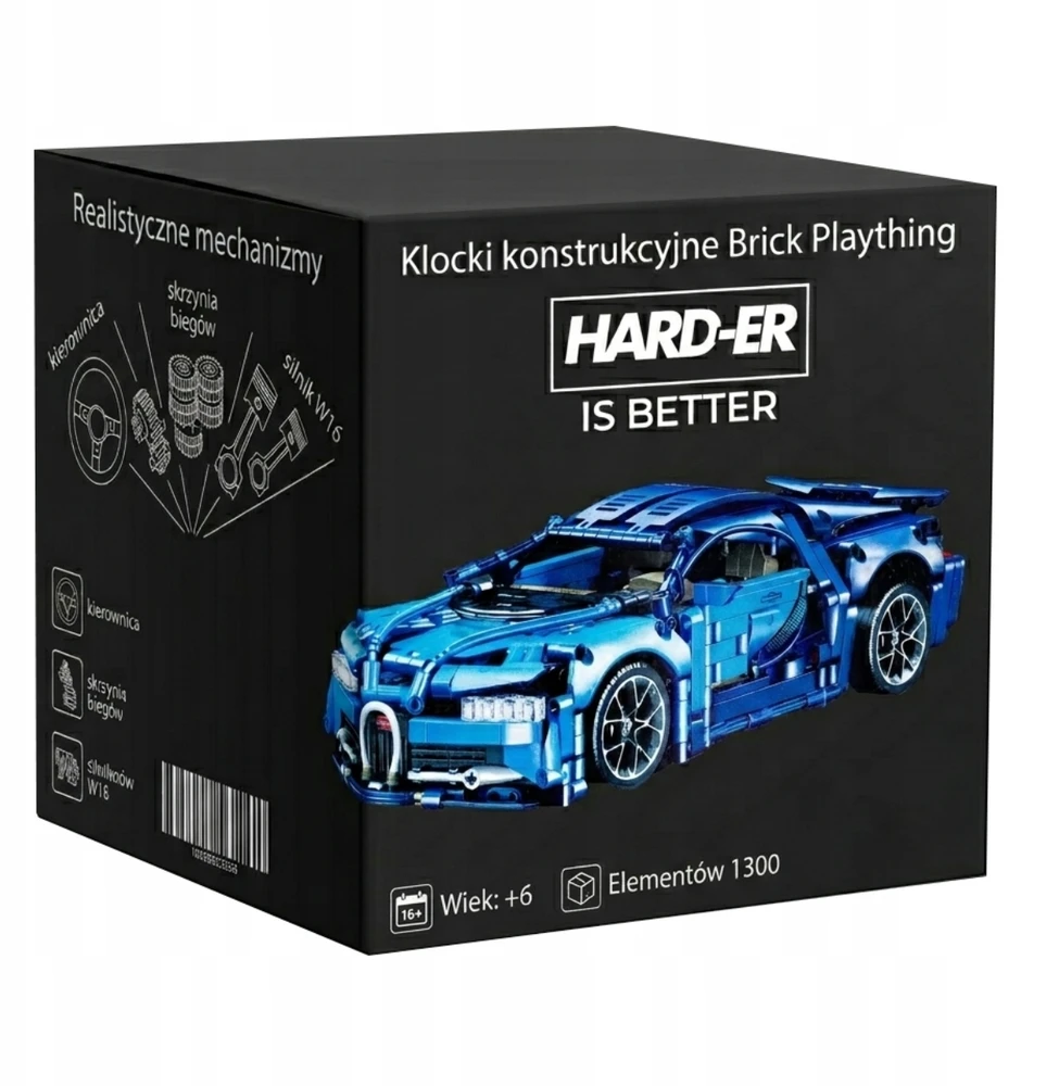 Blue Didelis statybinių blokų rinkinys CONTAINER 1300 EL 1:14 Mėlyna Hard-er