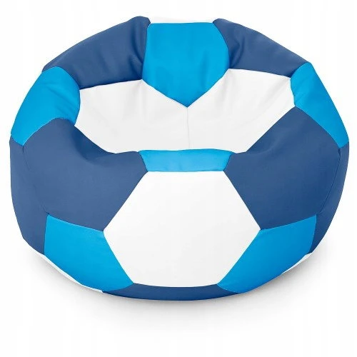 Blue Mėlyna Sėdmaišis su pufu Ball XXXL (80 cm), Geltona/Mėlyna