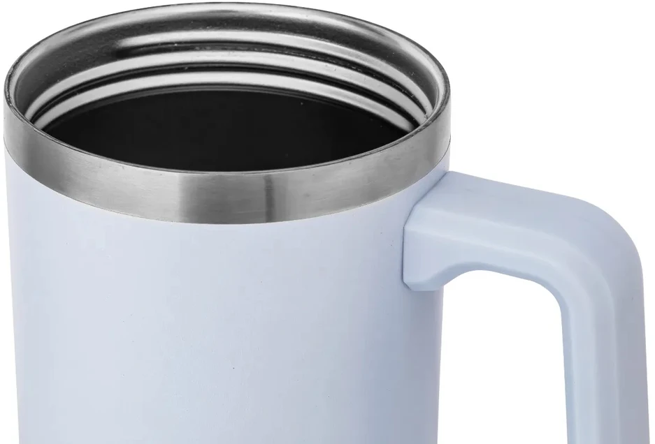 Altom Design Termopuodelis su šiaudeliais, nerūdijantis plienas, skirtas Altom automobiliui, 880ml Mėlyna