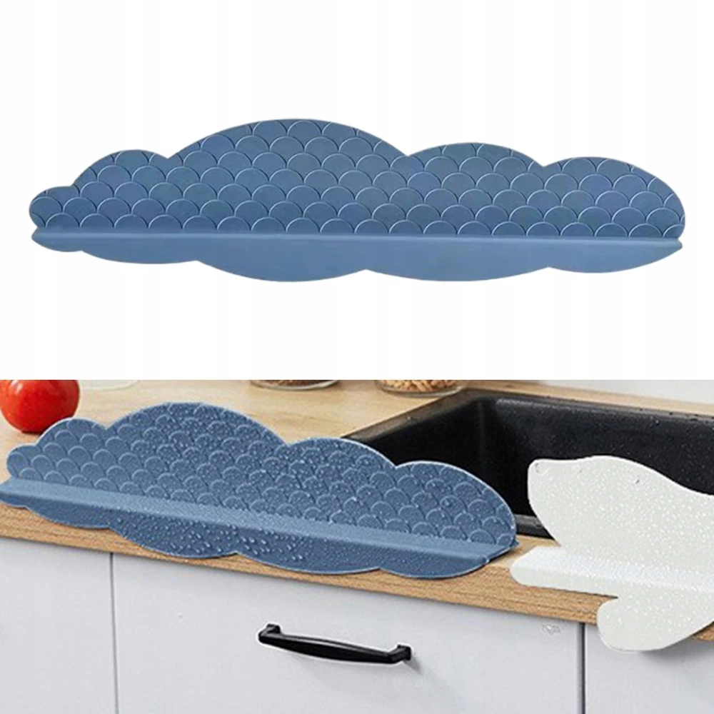 Blue Virtuvės kriaukle Apsauga nuo purslų Silikono vandens apsauga Barjeras Anti Mėlyna Cloud