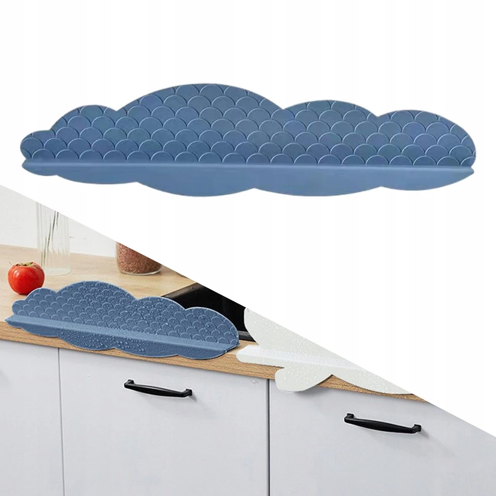 Blue Virtuvės kriaukle Apsauga nuo purslų Silikono vandens apsauga Barjeras Anti Mėlyna Cloud
