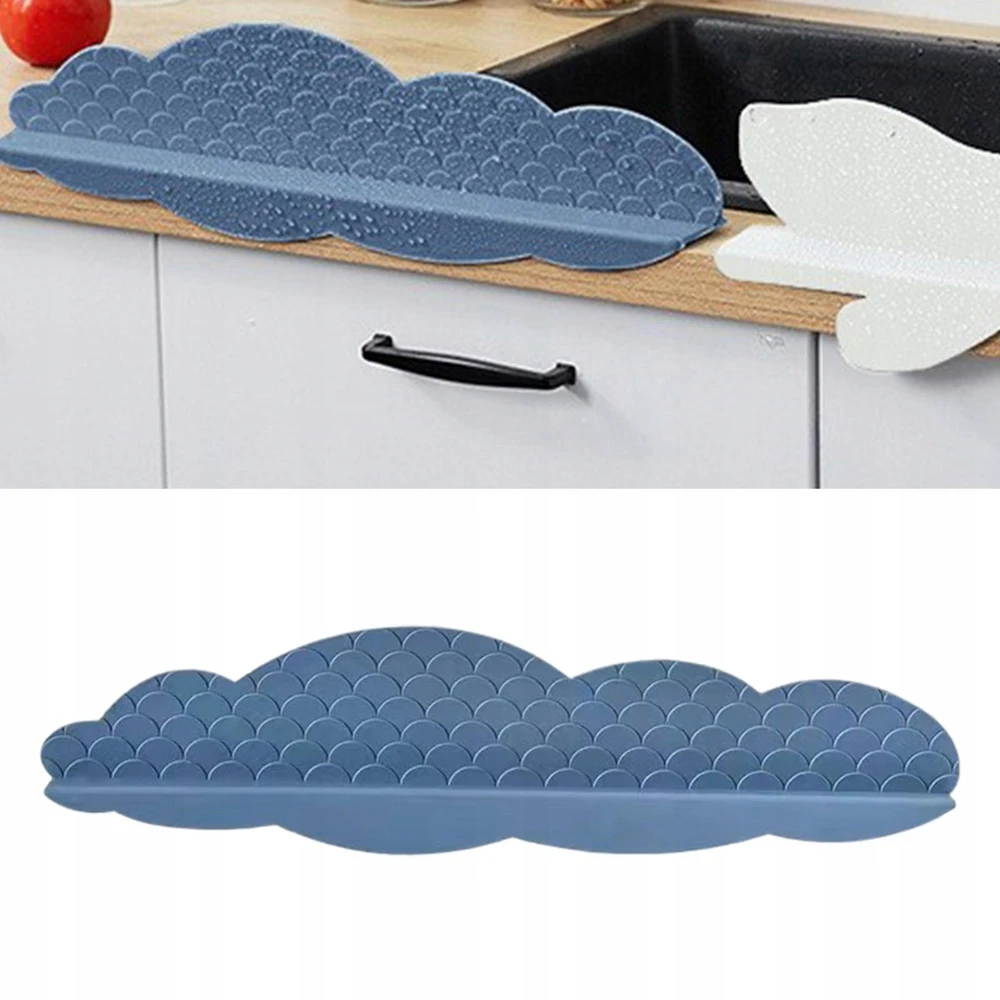 Blue Virtuvės kriaukle Apsauga nuo purslų Silikono vandens apsauga Barjeras Anti Mėlyna Cloud