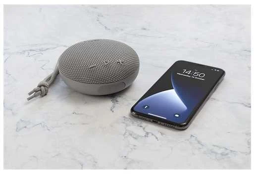 STREETZ vandeniui atsparus „Bluetooth“ garsiakalbis, 5 W, AUX, įmontuotas mikrofonas, pilkas CM764