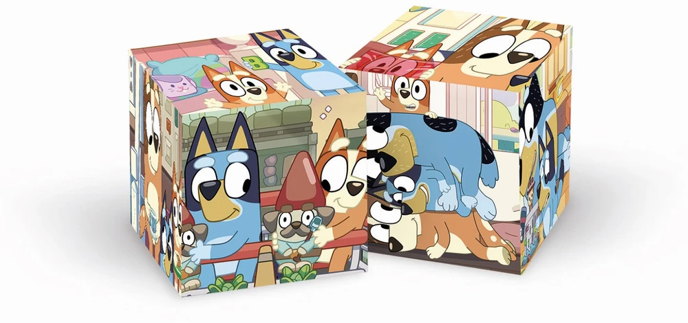 Bluey. 6 dalių Clementoni kaladėlės