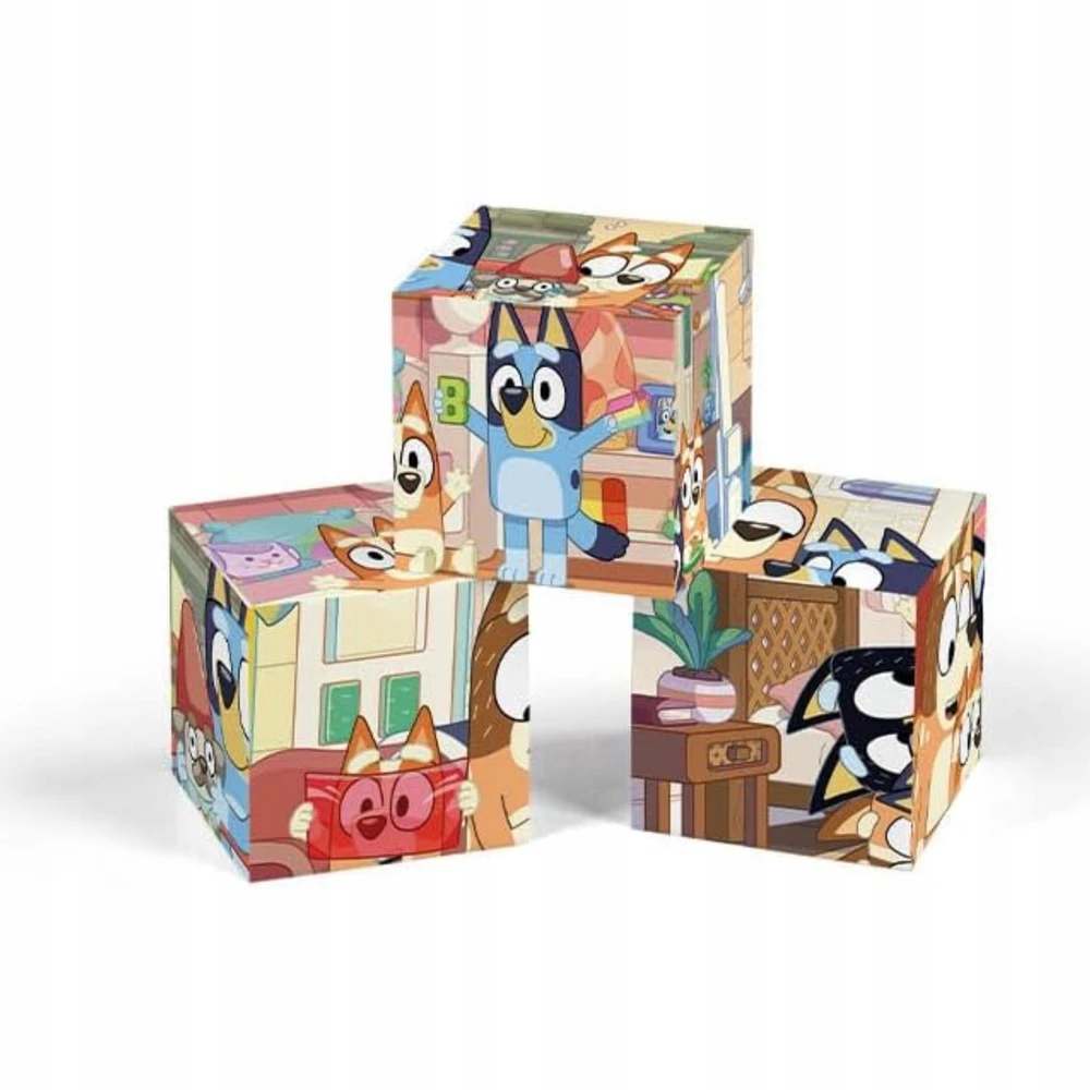 Bluey. 6 dalių Clementoni kaladėlės