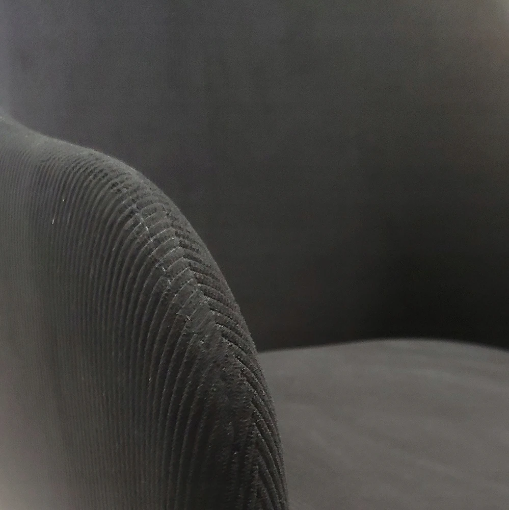 Bm Design 2 MONTANA kėdės, juodas velvetas, juodos metalinės kojos
