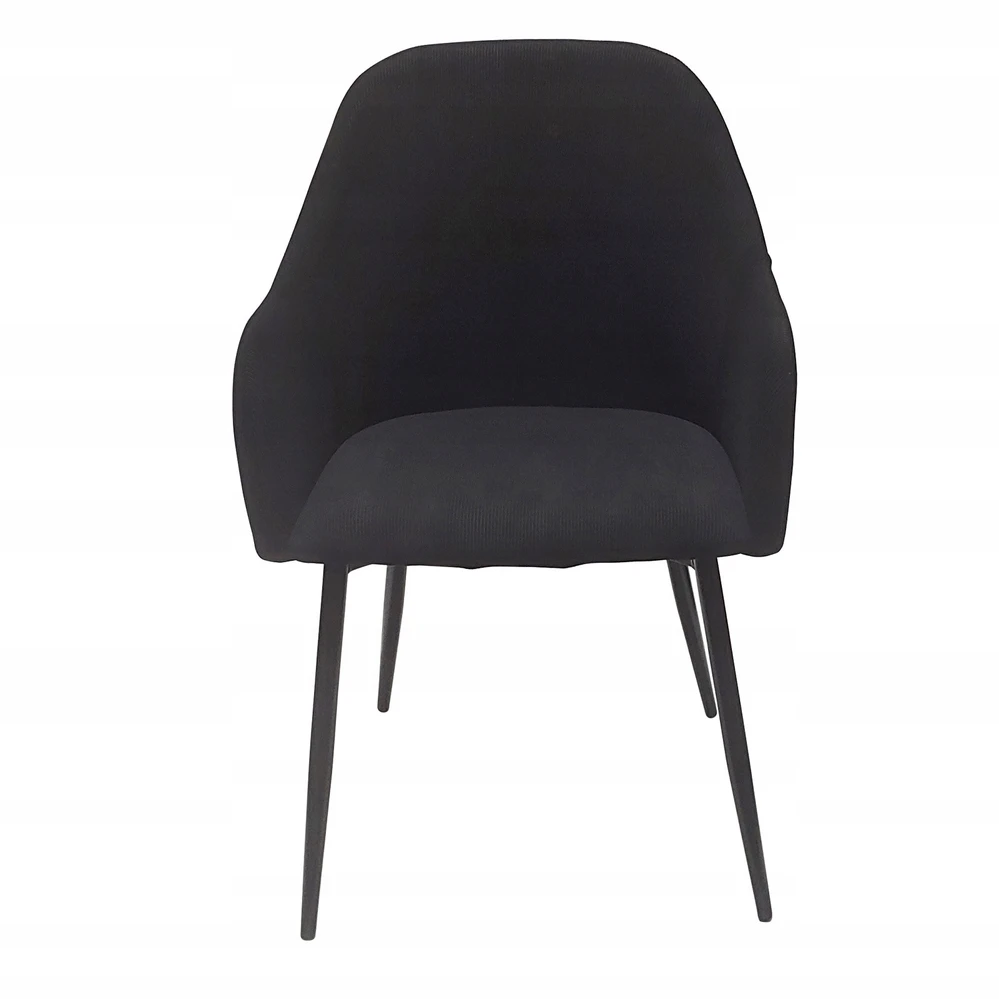 Bm Design 2 MONTANA kėdės, juodas velvetas, juodos metalinės kojos