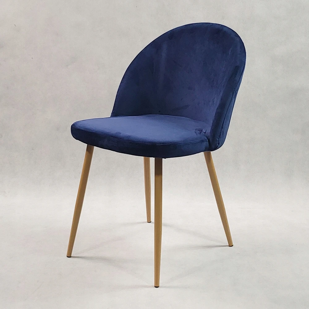 Bm Design 4 Denver Velvet kėdės, aptrauktos juodu aksomu