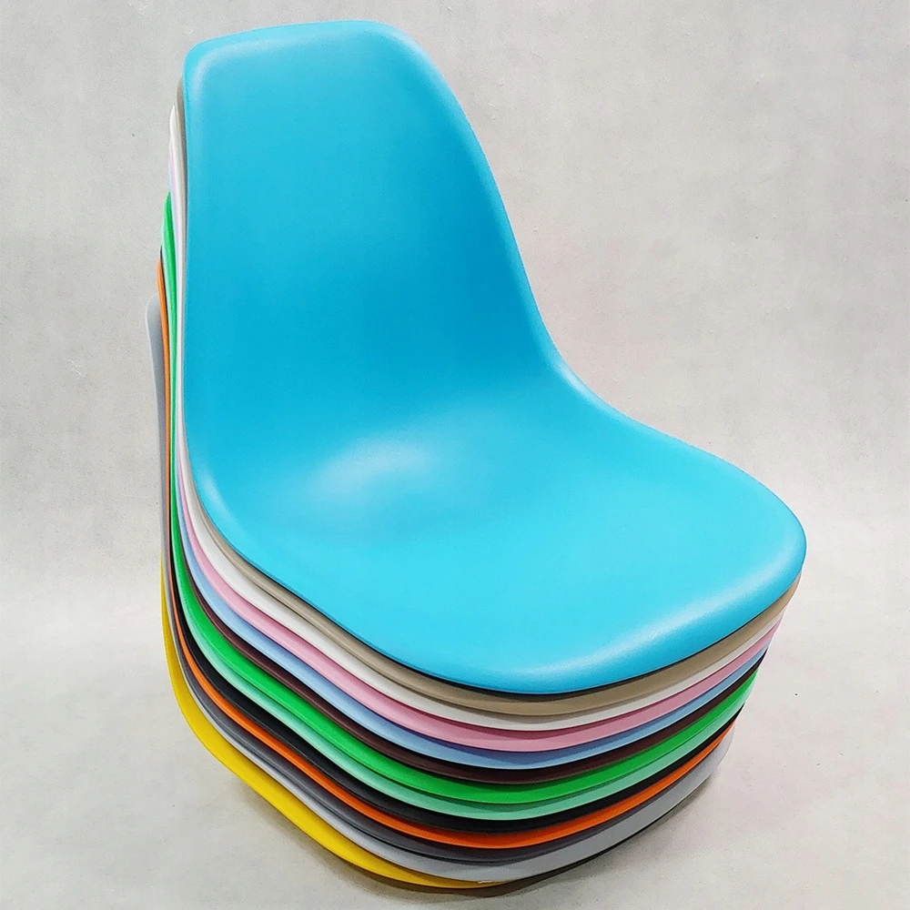 Bm Design 4 DSR Milano kėdės, baltos, metalinės kojos